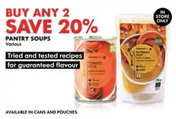 Woolworths Pantry soups offer