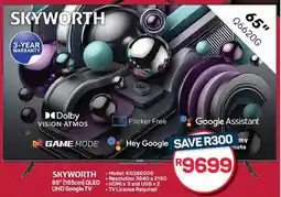 Pick n Pay Hypermarket SKYWORTH 65" (165cm) QLED UHD Google TV offer