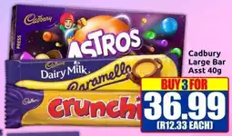 Three Star Cash and Carry Cadbury Large Bar Asst offer