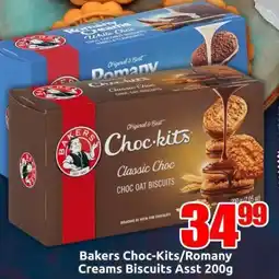 Three Star Cash and Carry Bakers Choc-Kits/ Romany Creams Biscuits Asst offer