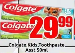 Three Star Cash and Carry Colgate Kids Toothpaste. Asst offer