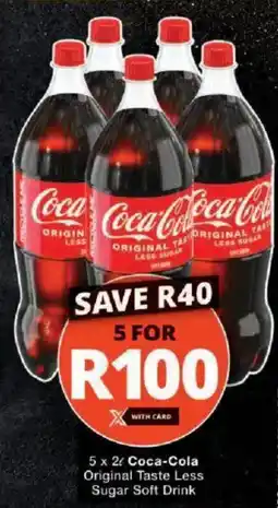 Checkers Coca-Cola Original Taste Less Sugar Soft Drink offer