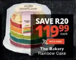 Checkers The Bakery Rainbow Cake offer