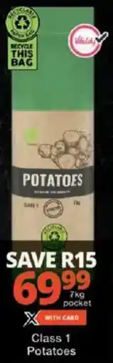 Checkers Class 1 Potatoes offer