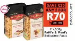 Checkers Fatti's & Moni's Bellissimo Pasta offer