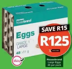 Checkers Hyper Housebrand Large Eggs offer