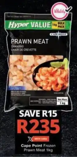 Checkers Hyper Cape Point Frozen Prawn Meat offer