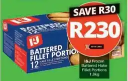 Checkers Hyper I&J Frozen Battered Hake Fillet Portions offer