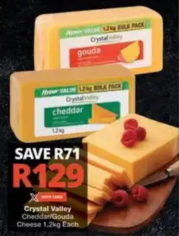 Checkers Hyper Crystal Valley Cheddar/ Gouda Cheese offer