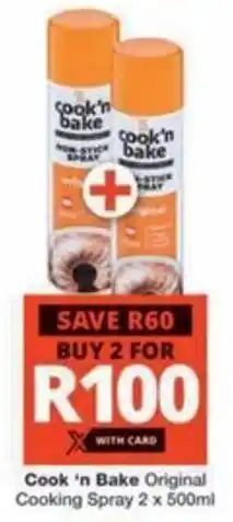 Checkers Hyper Cook 'n Bake Original Cooking Spray offer