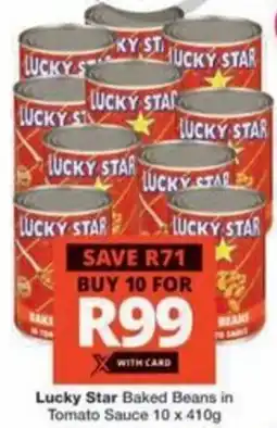 Checkers Hyper Lucky Star Baked Beans in Tomato Sauce offer