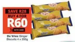 Checkers Hyper De Vries Ginger Biscuits offer