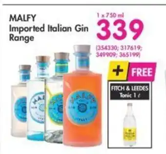 Malfy Imported Italian Gin 750ml