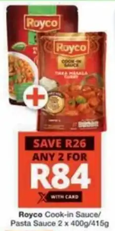 Checkers Hyper Royco Cook-in Sauce/ Pasta Sauce offer