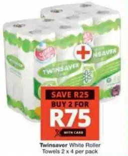 Checkers Hyper Twinsaver White Roller Towels offer