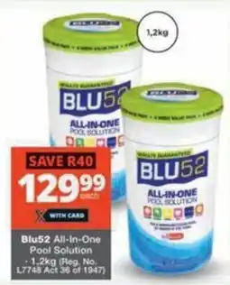 Checkers Hyper Blu52 All-In-One Pool Solution offer