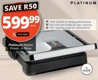 Checkers Hyper Platinum Panini Press offer