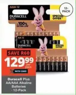 Checkers Hyper Duracell Plus AA/AAA Alkaline Batteries offer