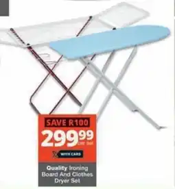 Quality Ironing Board And Clothes Dryer Set