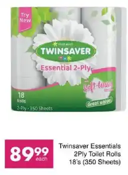 Save Twinsaver Essentials 2Ply Toilet Rolls offer