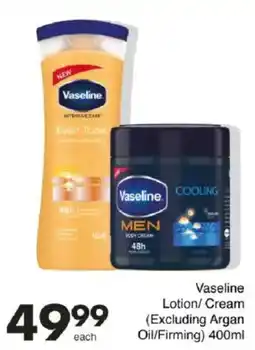 Save Vaseline Lotion/ Cream (Excluding Argan Oil/Firming) offer
