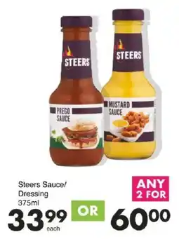 Save Steers Sauce/ Dressing offer