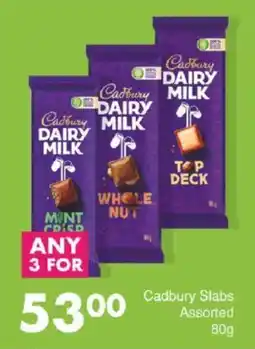 Save Cadbury Slabs Assorted offer