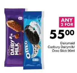 Save Dairymaid Cadbury Dairymilk/ Oreo Stick offer