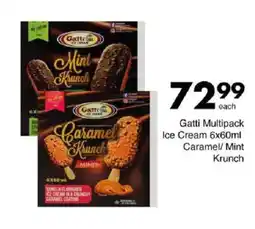 Save Gatti Multipack Ice Cream Caramel/ Mint Krunch offer
