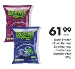 Save Burst Frozen Mixed Berries/ Strawberries/ Blueberries/ Summer Fruit offer