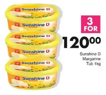 Save Sunshine D Margarine Tub offer
