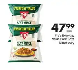 Save Fry's Everyday Value Pack Soya Mince offer