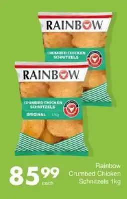 Save Rainbow Crumbed Chicken Schnitzels offer