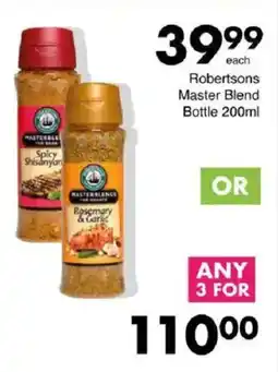 Save Robertsons Master Blend Bottle offer