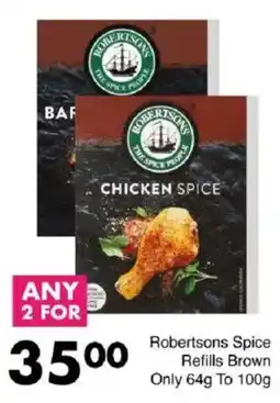 Save Robertsons Spice Refills Brown Only offer