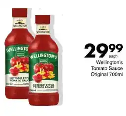 Save Wellington's Tomato Sauce Original offer
