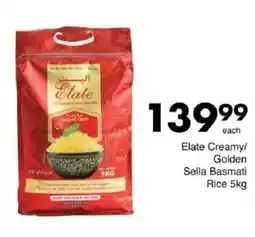Save Elate Creamy/ Golden Sella Basmati Rice offer