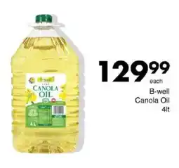 Save B-well Canola Oil offer