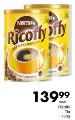 Save Nescafe Ricoffy Tin offer