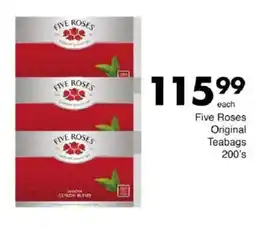Save Five Roses Original Teabags offer
