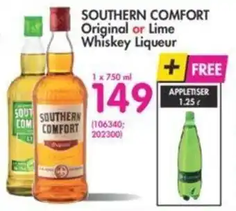 Makro Southern Comfort Original or Lime Whiskey 750ml offer