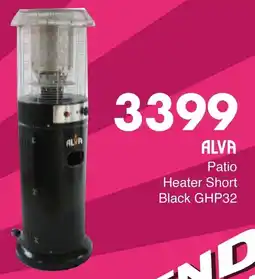 Save Hyper ALVA Patio Heater Short Black GHP32 offer