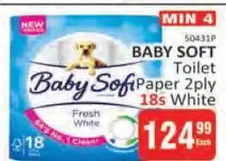 KitKat Cash and Carry BABY SOFT Toilet Paper 2ply 18s White offer