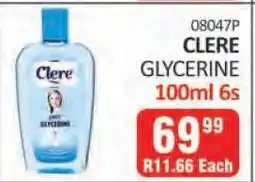CLERE GLYCERINE 100ml 6s