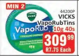 KitKat Cash and Carry VICKS VapoRubTins 10g 40s offer