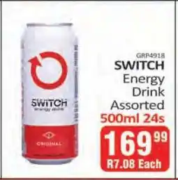 KitKat Cash and Carry SWITCH Energy Drink Assorted 500ml 24s offer
