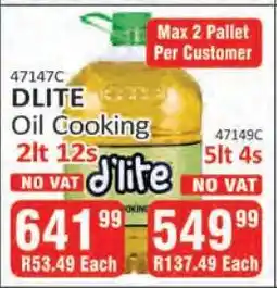 KitKat Cash and Carry DLITE Oil Cooking 2lt 12s offer