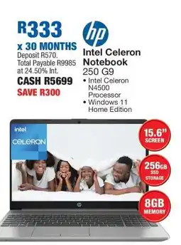 OK Furniture HP Intel Celeron Notebook 250 G9 offer