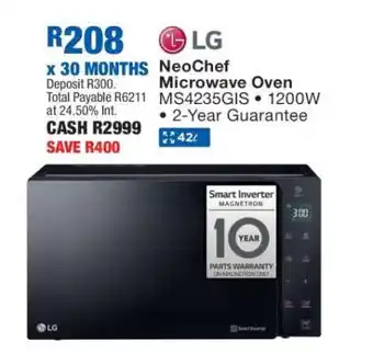 OK Furniture LG NeoChef Microwave Oven MS4235GIS offer