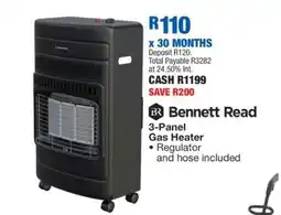 OK Furniture Bennett Read 3-Panel Gas Heater offer